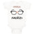 Baby Clothes Future Nerd Picture Black Nerdy Glasses Baby Bodysuits Cotton