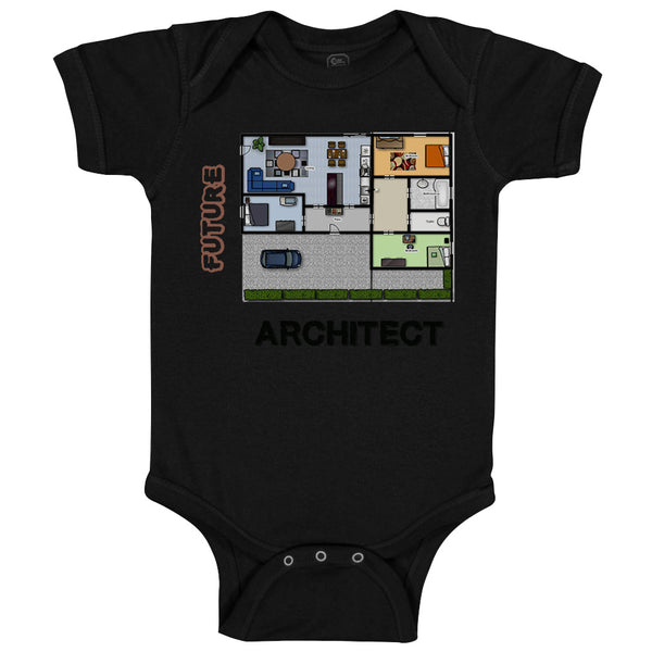 Baby Clothes Future Architect Funny Style B Baby Bodysuits Boy & Girl Cotton