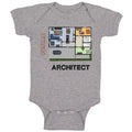 Baby Clothes Future Architect Funny Style B Baby Bodysuits Boy & Girl Cotton