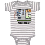 Baby Clothes Future Architect Funny Style B Baby Bodysuits Boy & Girl Cotton