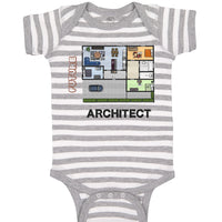 Baby Clothes Future Architect Funny Style B Baby Bodysuits Boy & Girl Cotton