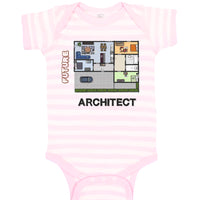 Baby Clothes Future Architect Funny Style B Baby Bodysuits Boy & Girl Cotton