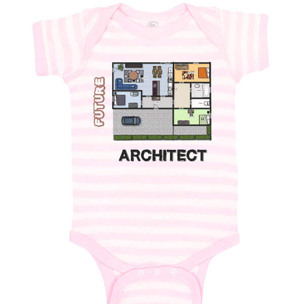 Baby Clothes Future Architect Funny Style B Baby Bodysuits Boy & Girl Cotton
