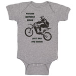 Baby Clothes Future Dirt Bike Rider Just like My Daddy B Baby Bodysuits Cotton