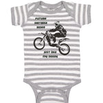Baby Clothes Future Dirt Bike Rider Just like My Daddy B Baby Bodysuits Cotton