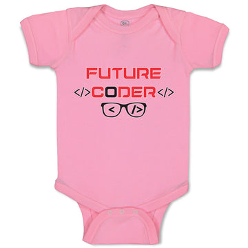 Baby Clothes Future Coder Geek Coding Baby Bodysuits Boy & Girl Cotton