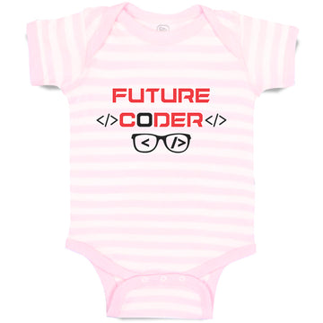 Baby Clothes Future Coder Geek Coding Baby Bodysuits Boy & Girl Cotton