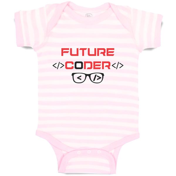 Baby Clothes Future Coder Geek Coding Baby Bodysuits Boy & Girl Cotton