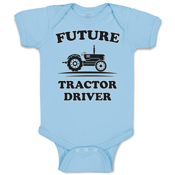 Baby Clothes Future Tractor Driver Baby Bodysuits Boy & Girl Cotton