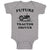 Baby Clothes Future Tractor Driver Baby Bodysuits Boy & Girl Cotton