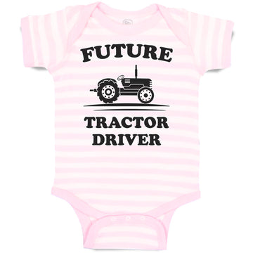 Baby Clothes Future Tractor Driver Baby Bodysuits Boy & Girl Cotton