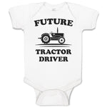 Baby Clothes Future Tractor Driver Baby Bodysuits Boy & Girl Cotton