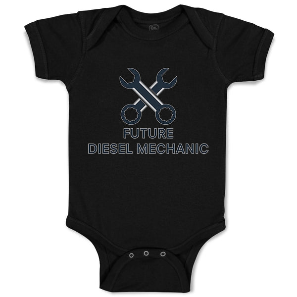 Baby Clothes Future Diesel Mechanic Baby Bodysuits Boy & Girl Cotton