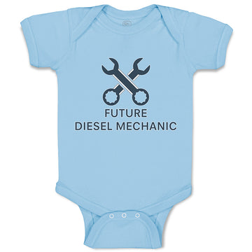 Baby Clothes Future Diesel Mechanic Baby Bodysuits Boy & Girl Cotton