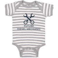 Baby Clothes Future Diesel Mechanic Baby Bodysuits Boy & Girl Cotton