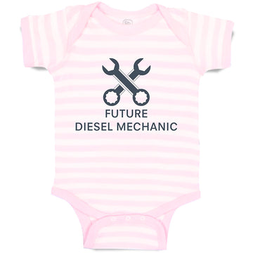 Baby Clothes Future Diesel Mechanic Baby Bodysuits Boy & Girl Cotton