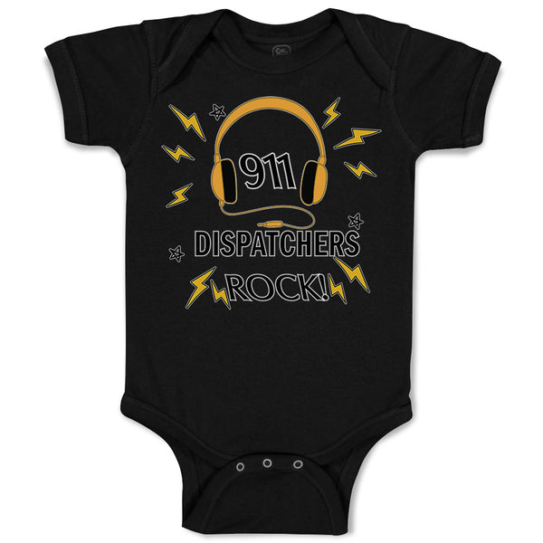 Baby Clothes 911 Dispatchers Rock! Baby Bodysuits Boy & Girl Cotton