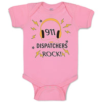 Baby Clothes 911 Dispatchers Rock! Baby Bodysuits Boy & Girl Cotton