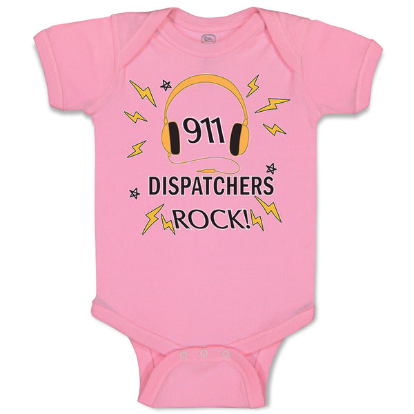 Baby Clothes 911 Dispatchers Rock! Baby Bodysuits Boy & Girl Cotton