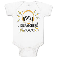 Baby Clothes 911 Dispatchers Rock! Baby Bodysuits Boy & Girl Cotton