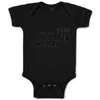 Baby Clothes Future Lineman Style B Baby Bodysuits Boy & Girl Cotton