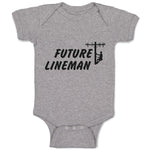 Baby Clothes Future Lineman Style B Baby Bodysuits Boy & Girl Cotton