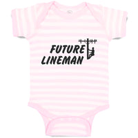 Baby Clothes Future Lineman Style B Baby Bodysuits Boy & Girl Cotton