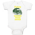 Baby Clothes Future Garbage Truck Driver Baby Bodysuits Boy & Girl Cotton