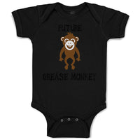 Baby Clothes Future Grease Monkey Car Racing Funny Humor Baby Bodysuits Cotton