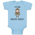 Baby Clothes Future Grease Monkey Car Racing Funny Humor Baby Bodysuits Cotton