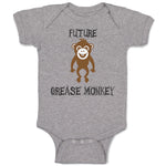 Baby Clothes Future Grease Monkey Car Racing Funny Humor Baby Bodysuits Cotton