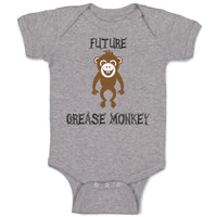 Baby Clothes Future Grease Monkey Car Racing Funny Humor Baby Bodysuits Cotton