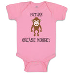 Baby Clothes Future Grease Monkey Car Racing Funny Humor Baby Bodysuits Cotton