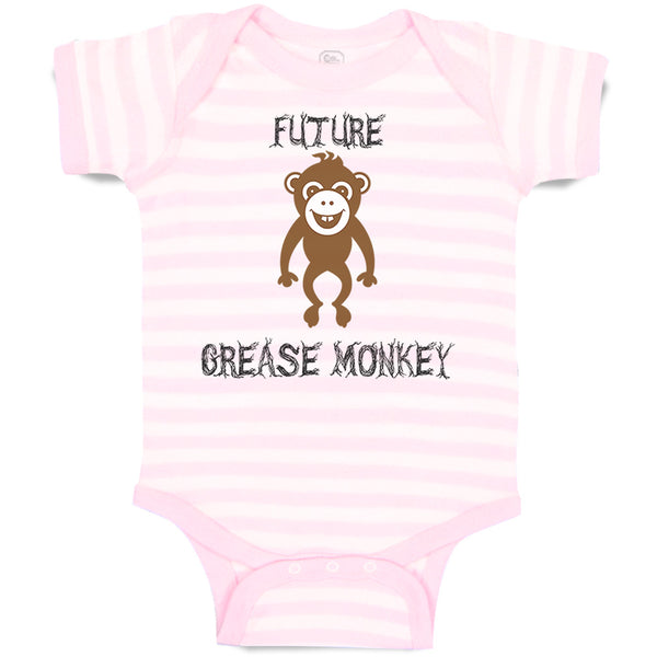 Baby Clothes Future Grease Monkey Car Racing Funny Humor Baby Bodysuits Cotton