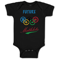 Baby Clothes Future Mathlete Math Geek Funny Baby Bodysuits Boy & Girl Cotton