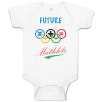 Baby Clothes Future Mathlete Math Geek Funny Baby Bodysuits Boy & Girl Cotton