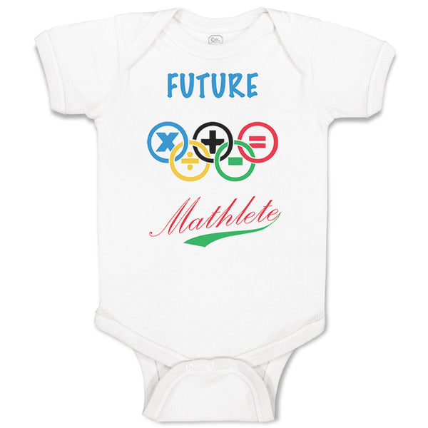 Baby Clothes Future Mathlete Math Geek Funny Baby Bodysuits Boy & Girl Cotton