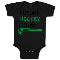 Baby Clothes Future Hockey Star Style B Baby Bodysuits Boy & Girl Cotton