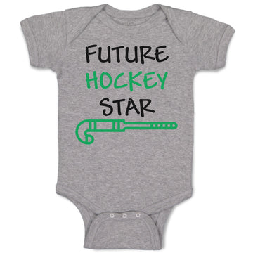 Baby Clothes Future Hockey Star Style B Baby Bodysuits Boy & Girl Cotton
