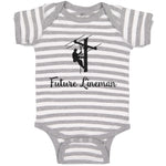 Baby Clothes Future Lineman Style C Baby Bodysuits Boy & Girl Cotton