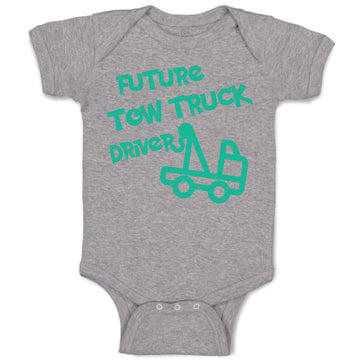 Baby Clothes Future Tow Truck Driver Baby Bodysuits Boy & Girl Cotton