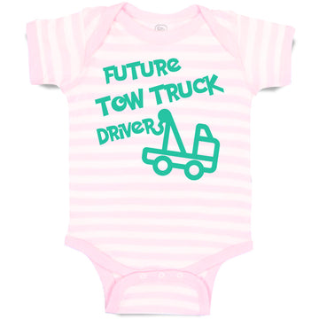Baby Clothes Future Tow Truck Driver Baby Bodysuits Boy & Girl Cotton