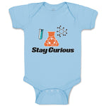 Baby Clothes Stay Curious Funny Nerd Geek Baby Bodysuits Boy & Girl Cotton