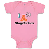 Baby Clothes Stay Curious Funny Nerd Geek Baby Bodysuits Boy & Girl Cotton