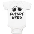 Baby Clothes Future Nerd Funny Nerd Geek Baby Bodysuits Boy & Girl Cotton