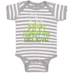 Baby Clothes I Want to Believe Funny Nerd Geek Baby Bodysuits Boy & Girl Cotton