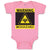 Baby Clothes Warning Biohazard Funny Nerd Geek Baby Bodysuits Boy & Girl Cotton