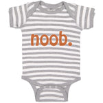 Baby Clothes N00B Geek Newborn Funny Nerd Geek Baby Bodysuits Boy & Girl Cotton