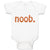 Baby Clothes N00B Geek Newborn Funny Nerd Geek Baby Bodysuits Boy & Girl Cotton