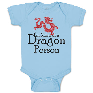 Baby Clothes I'M More of A Dragon Person Funny Nerd Geek Baby Bodysuits Cotton